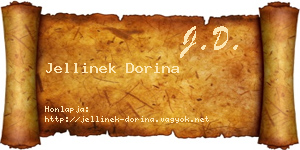 Jellinek Dorina névjegykártya