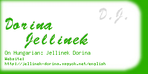 dorina jellinek business card